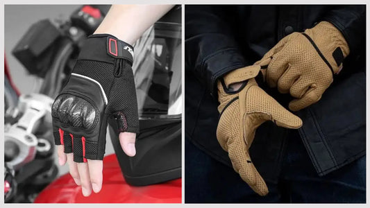 Fingerless Vs Full-Finger Motorcycle Gloves Image