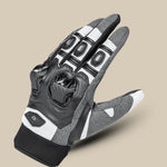 Backhand view of Cortech Hyper-Flo 2.0 gloves, showcasing scoop-vent TPU knuckle protector and air mesh