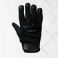 Caliber Men's Motorcycle Gloves with stretch mesh and touch screen capability for mobile phone use