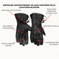 Impulse Waterproof Leather Motorcycle Gloves – front and back view with highlighted features and reinforced protection