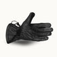 Impulse Waterproof Leather Motorcycle Gloves – right side view with ergonomic fit.