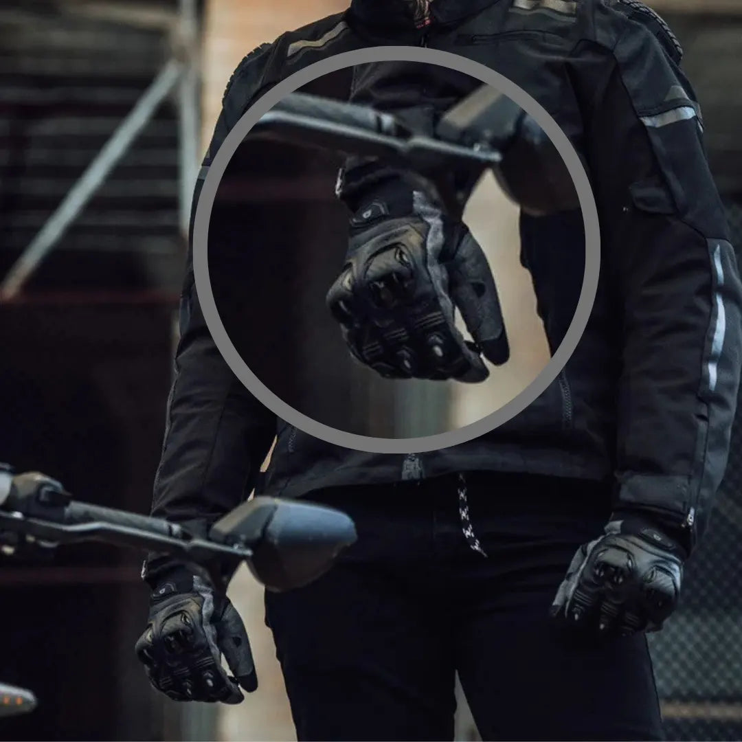 Collection of Cortech Hyper-Flo 2.0 men's motorcycle gloves in various colors and dynamic poses
