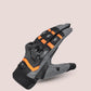 Close-up of Cortech Hyper-Flo 2.0 motorcycle gloves highlighting ergonomic design and touchscreen compatibility